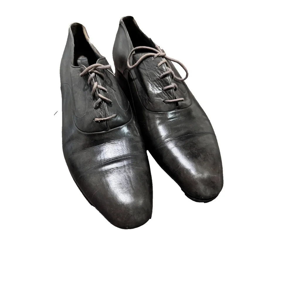 Bruno Magli  Leather shoes 12M dark gray Maioco Cap Toe Oxford Shoes
